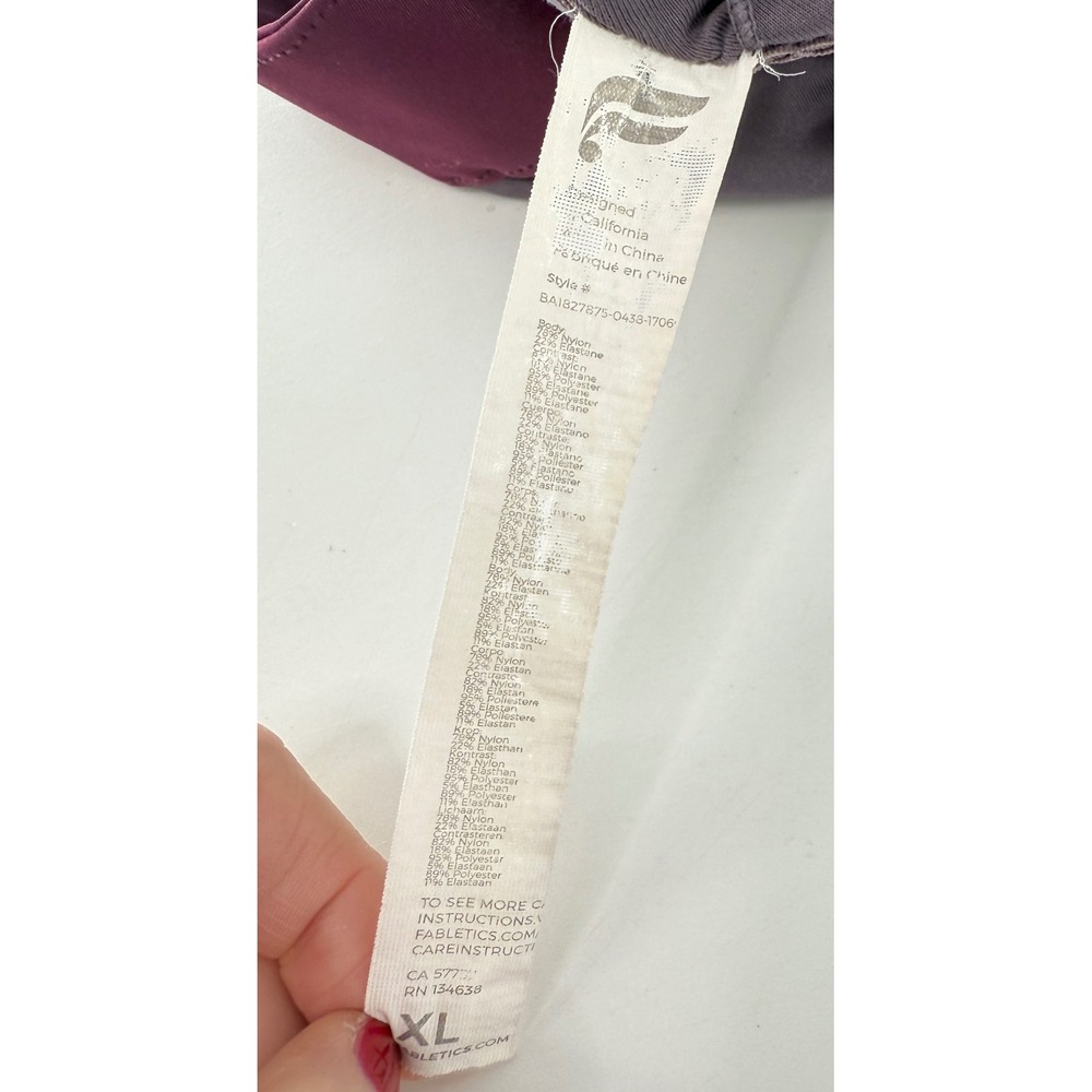 Fabletics Full Zip Front High Support Sports Bra … - image 3